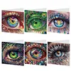 6Pcs yeux bricolage carte de voeux