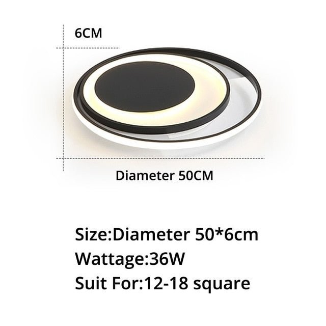 Modern Acrylic Ceiling Lights Living Room Support  Remote Control Led Surface Mount Lamps Lamparas De Techo