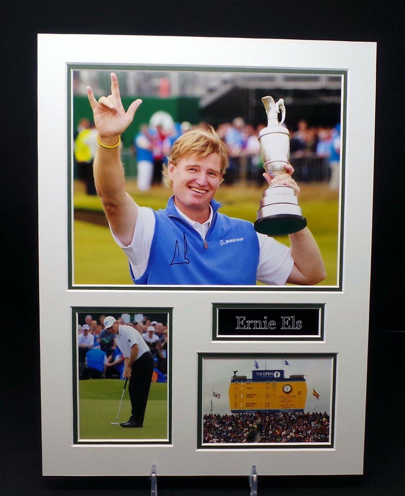 Ernie ELS Signed Mounted Golf Photo Poster painting The Open Winner Display AFTAL RD COA