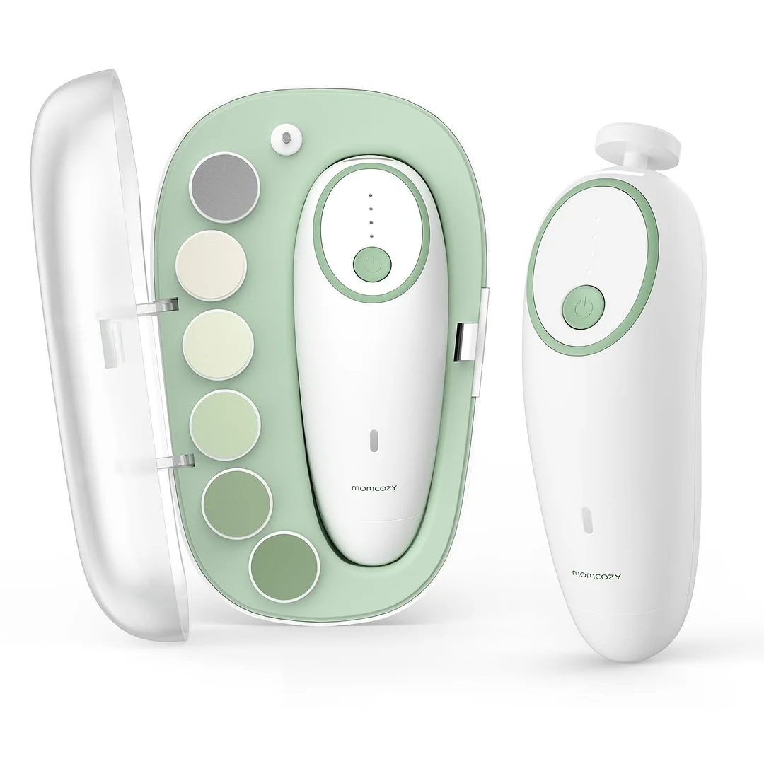 Momcozy Baby Nail Trimmer，Electric Rechargable，Gentle Baby Nail Trimmer，Safe Baby Nail
