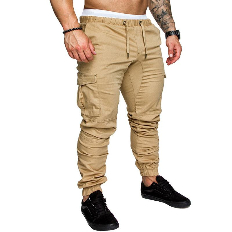 Solid Tie Elastic Lounge Pants