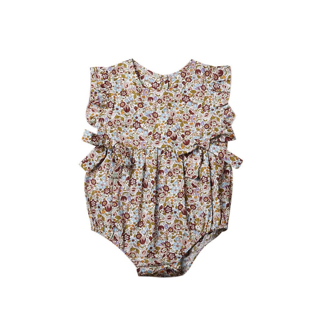 Top Newborn Toddler Infant Baby Girls Hollow Out Bodysuit One Pieces Jumpsuit Summer Sleeveless Sunduit 0-24M