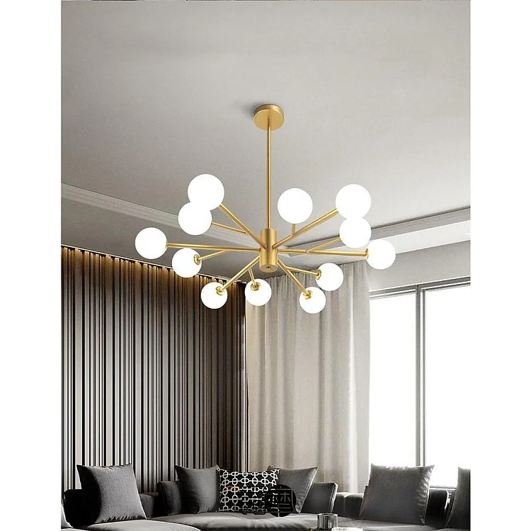 Cluster Globes Metal Bubble Glass Pendant Light LED Living Room Ceiling Lights - Appledas