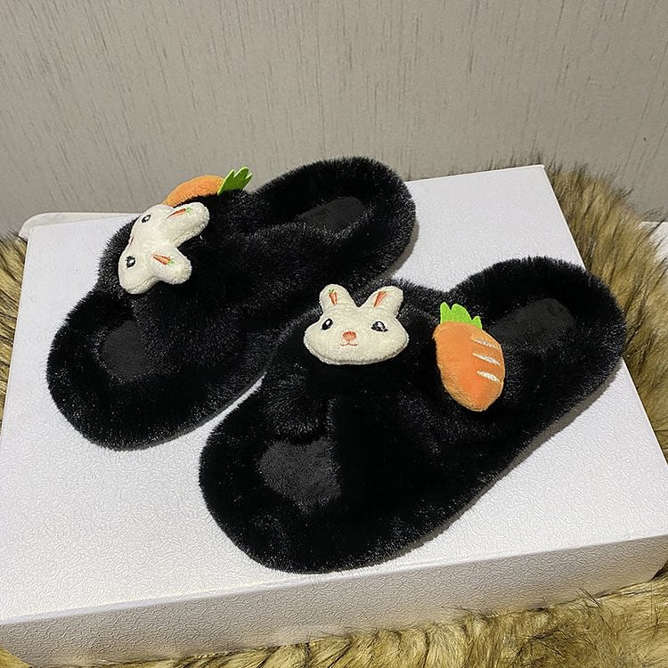 Cute Bunny Carrot Slippers