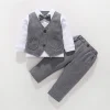 Kid Baby Boys Toddler Boy Birthday Wedding Gentleman 3Pcs/Set