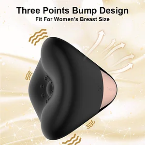 Three Point Bump Design Waterproof Breast & Clit Stimulator