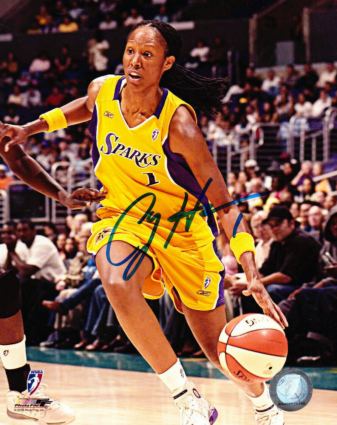 Chamique Holdsclaw Signed Autograph 8X10 Photo Poster painting Los Angeles Sparks COA WNBA #1