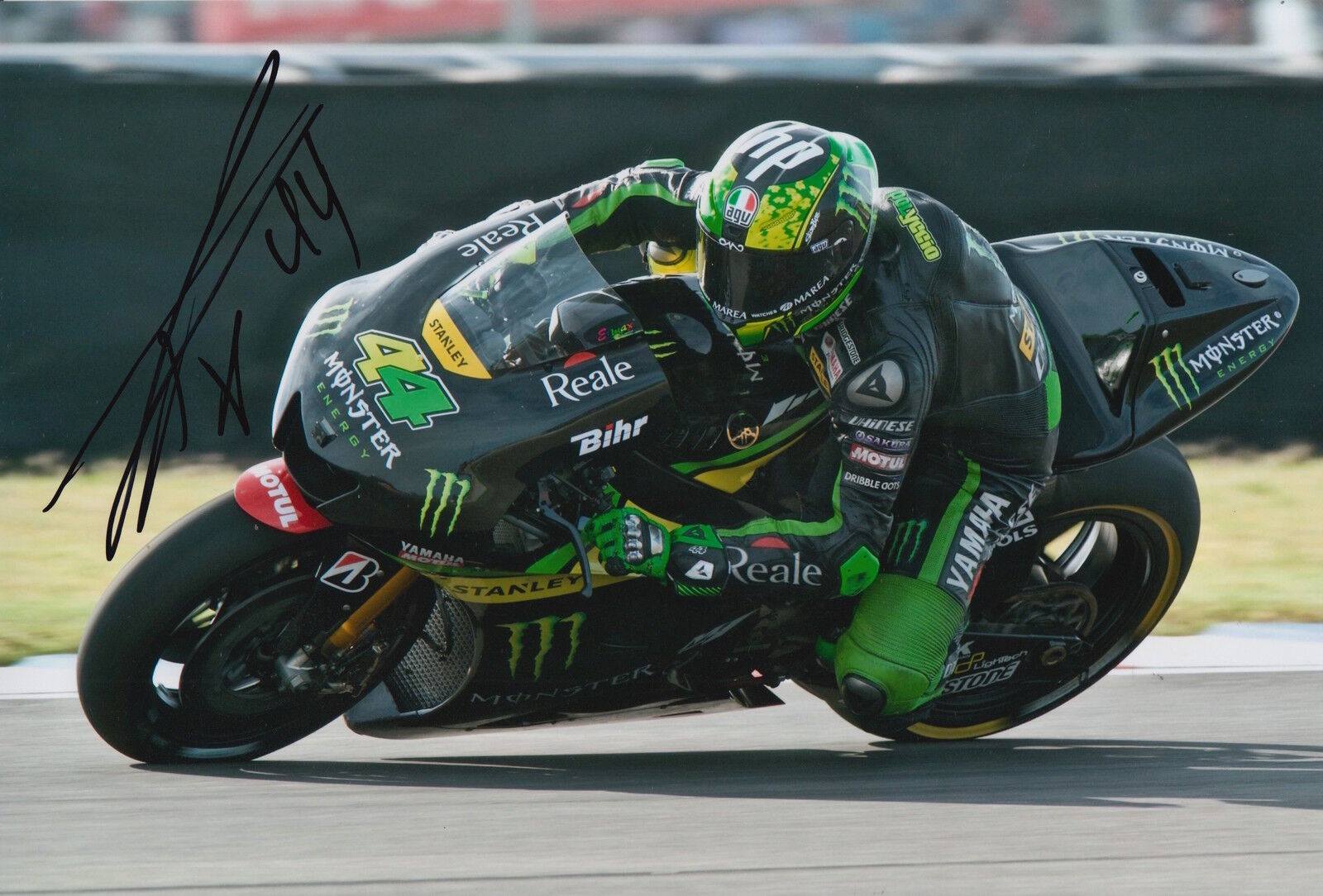 Pol Espargaro Hand Signed Monster Tech3 Yamaha 12x8 Photo Poster painting 2015 MotoGP 15.