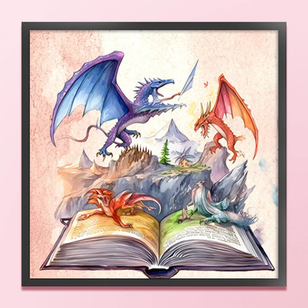 DIY Stamped Cross Stitch 11CT Full Embroidery 50*50cm - Magic Book