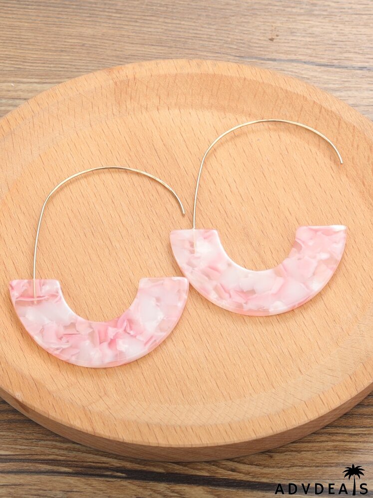 Geo Decor Cuff Hoop Earrings