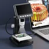1000X Digital Microscope 4.3inch Screen Soldering Coin Microscope w/ 8 LED Light