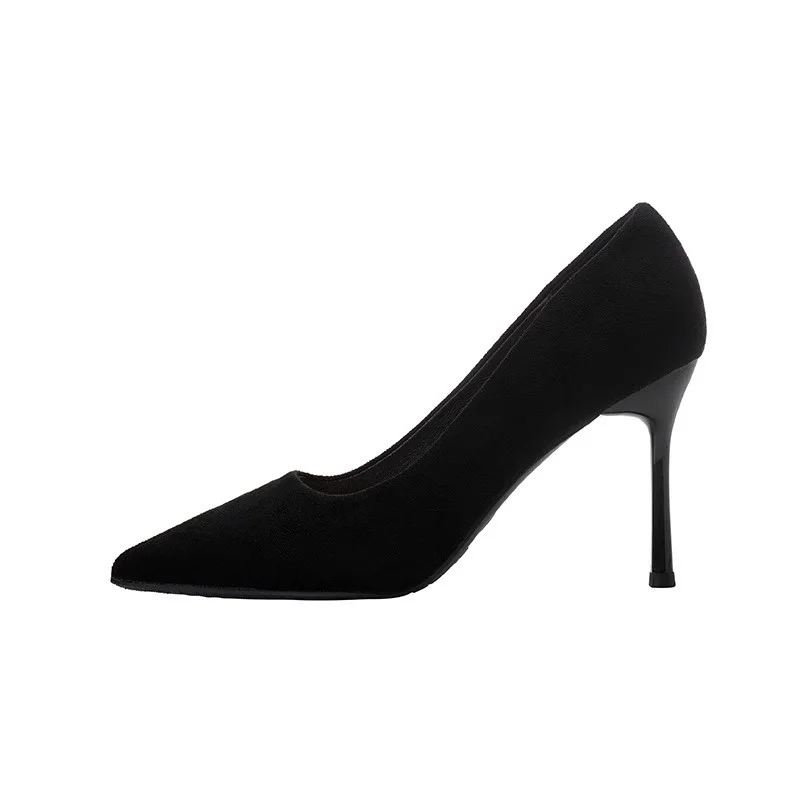 Breakj Breakj And Autumn 2025 New Fashion Black High Heels Women's Fine Heel 10Cm Sexy French Girl Little Single Shoes