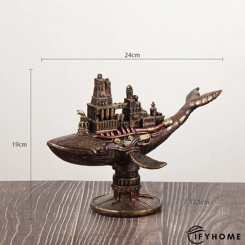 Steampunk Style Mechanical Traveler Octopus Sculpture | IFYHOME