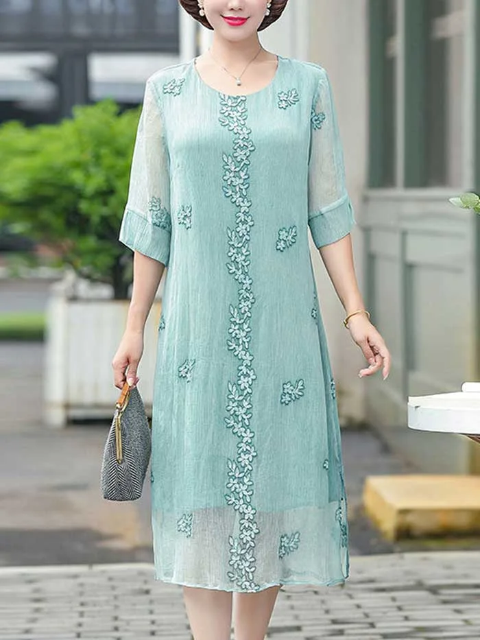 Women's new elegant printed dress