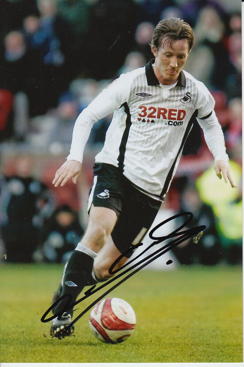 SWANSEA CITY HAND SIGNED CEDRIC VAN DER GUN 6X4 Photo Poster painting 1.