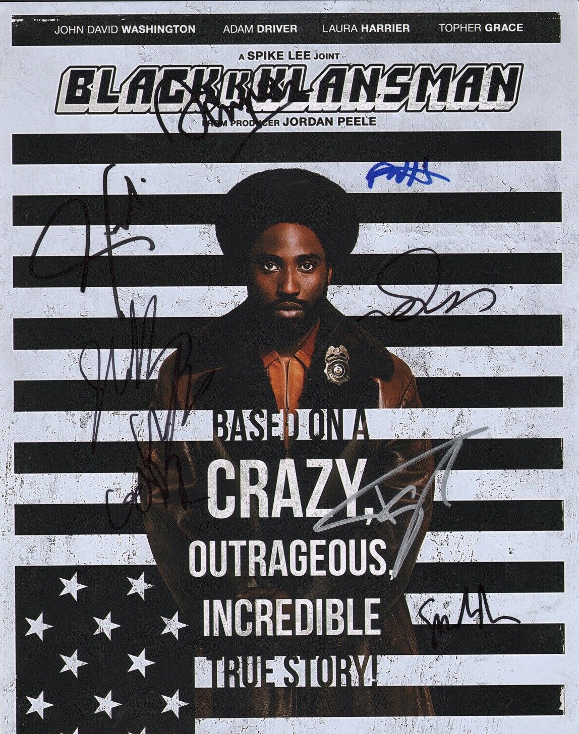 BLACKKKLANSMAN Cast x7 Authentic Hand-Signed SPIKE LEE