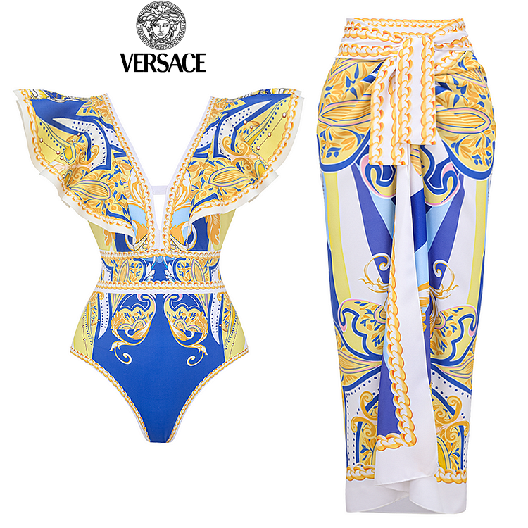 【Versace】Τυπωμένα ολόσωμα μαγιό και φούστες