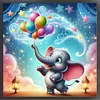 Elephant-11CT Stamped Cross Stitch 40*40cm tapestrymarket