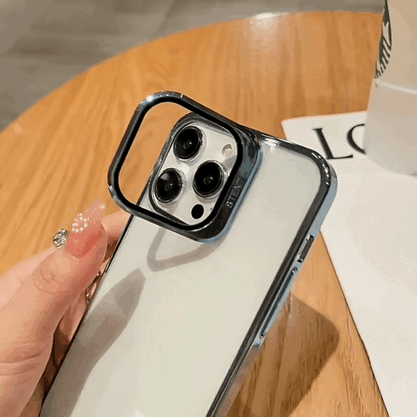 INVISIBLE KICKSTAND IPHONE CASE WITH LENS PROTECTOR