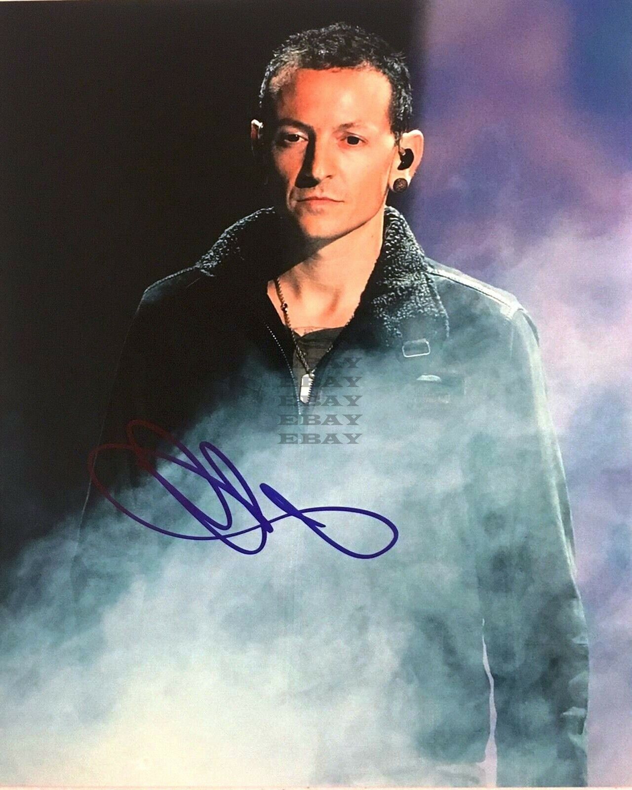 Chester Bennington Lead Singer Linken Park Autographed signed 8x10 Photo Poster painting Reprint