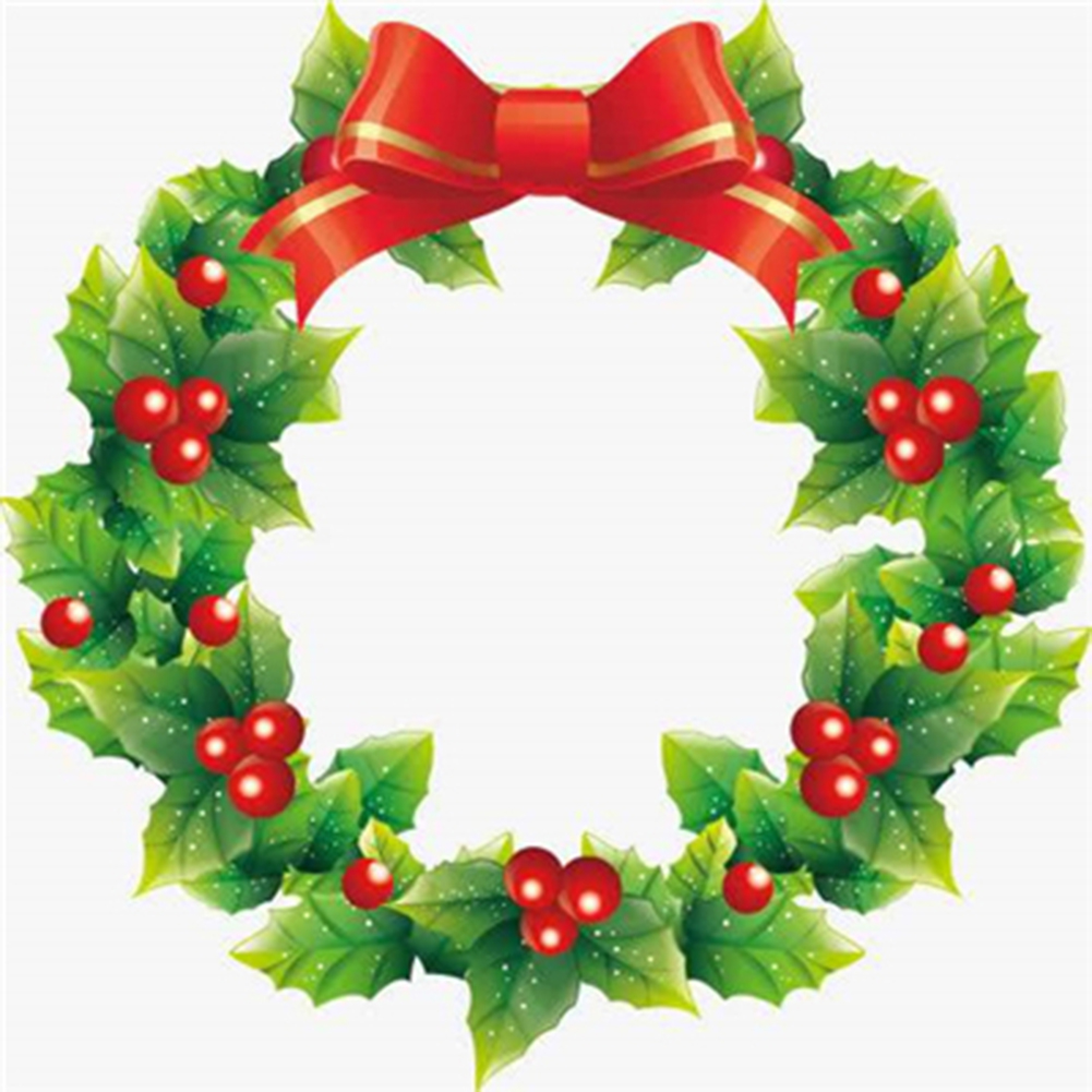 

Bow Fruit Wreath - Round Drill Diamond Painting - 40*40CM, 501 Original