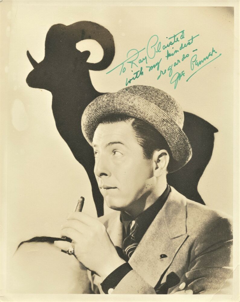 Vintage JOE PENNER Signed Photo Poster painting