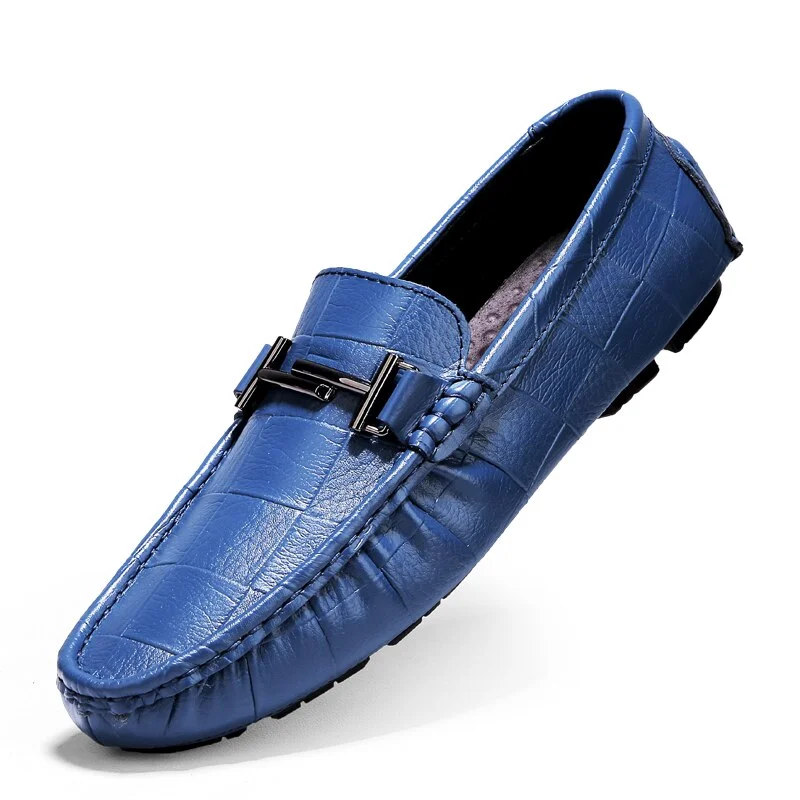 Handmade Genuine Leather Men Shoes Luxury Brand Italian Casual Mens Loafers Breathable Driving Shoes Slip on Moccasins BTMOTTZ