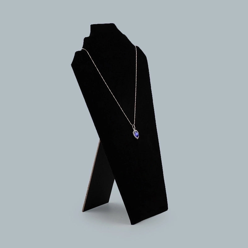 Casual Minimalist Solid Color Flannel Patchwork Jewelry Display