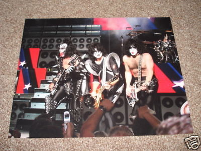 KISS Group 8x10 Live Concert Photo Poster painting #1 Paul Gene Simmons