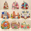 Landscape DIY Diamond Painting Acrylic Ornament Special Shaped Diamond Art Craft Kit for Home Decor