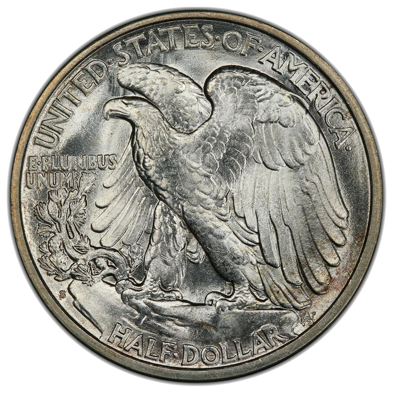 1921-S Walking Liberty Half Dollar 50C