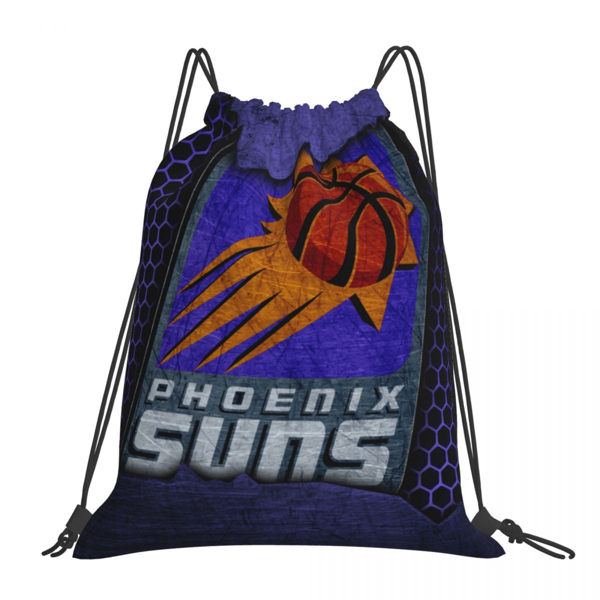 Phoenix Suns Logo NBA Basketball Foldable Sports Gym Drawstring Bag