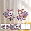 2 PCS Flying Rabbit - 5D DIY Pendant