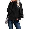 Women Long Sleeve Knitted Loose Fitting Sweater