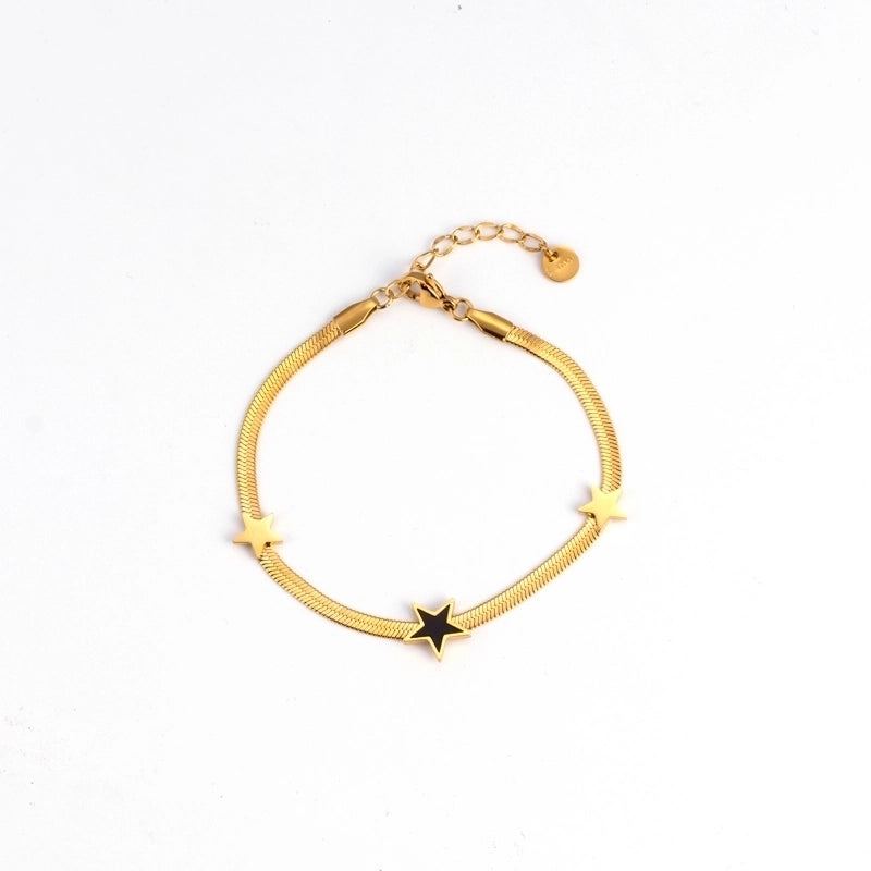 Minimalist Pentagram 304 Stainless Steel Bracelets In Bulk