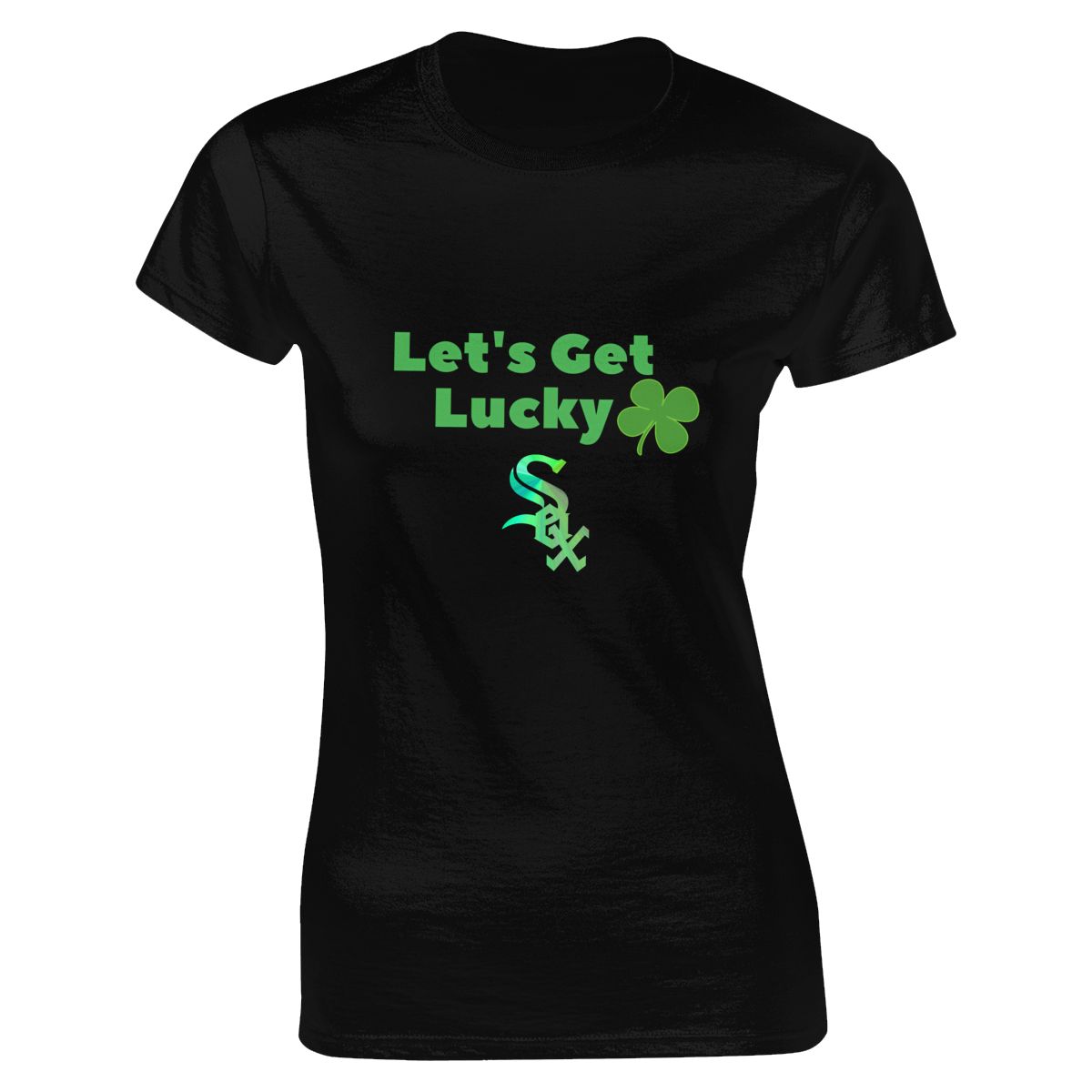 Chicago White Sox Get Lucky Clover St. Patrick's Day Women's Classic-Fit T-Shirt