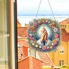 (US Only)Acrylic 2D Flat DIY Faith Diamond Painting Art Pendant Wall Door Decoration