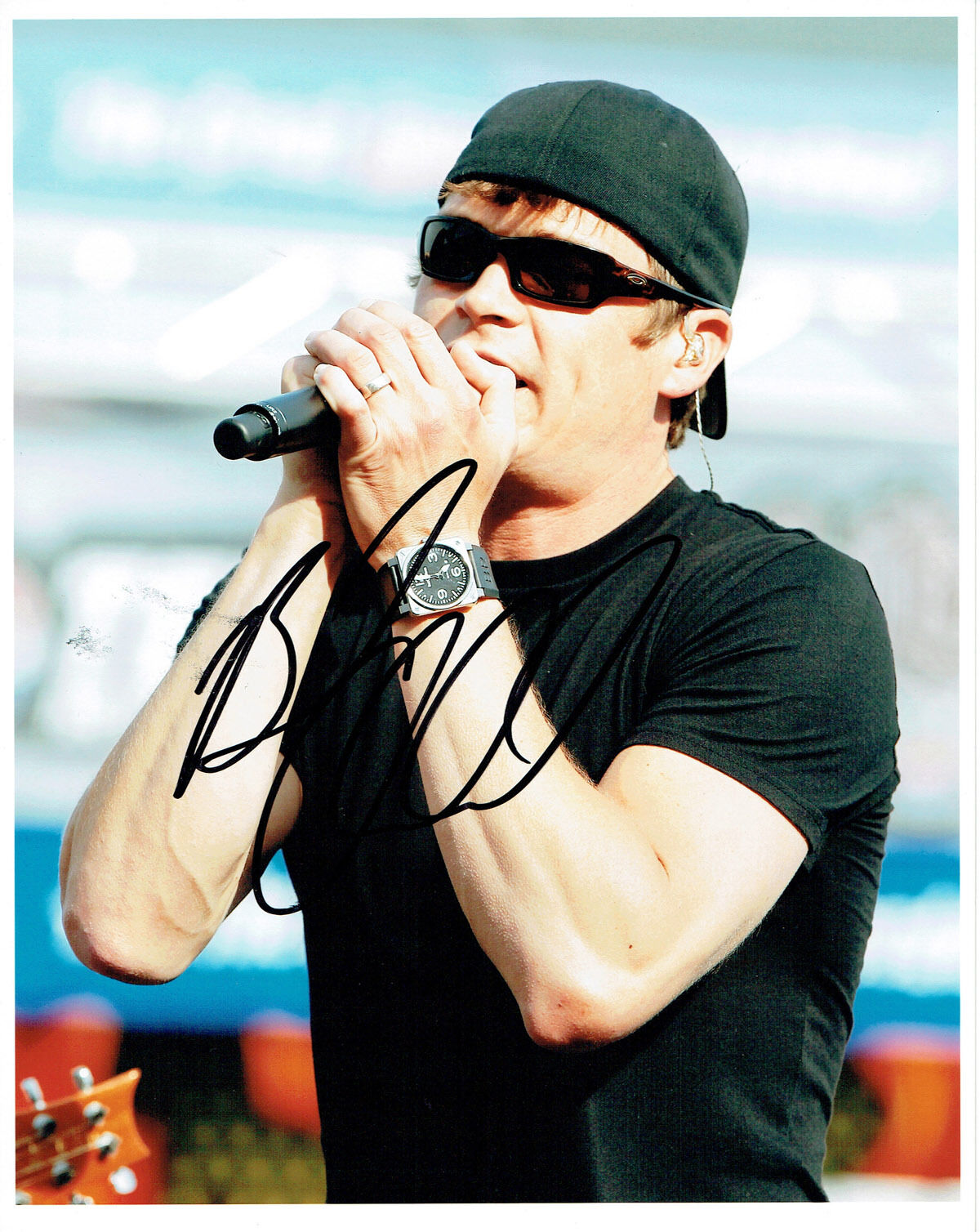 Brad ARNOLD Signed Autograph 10x8 RARE Photo Poster painting AFTAL COA 3 Doors Down Rock Band