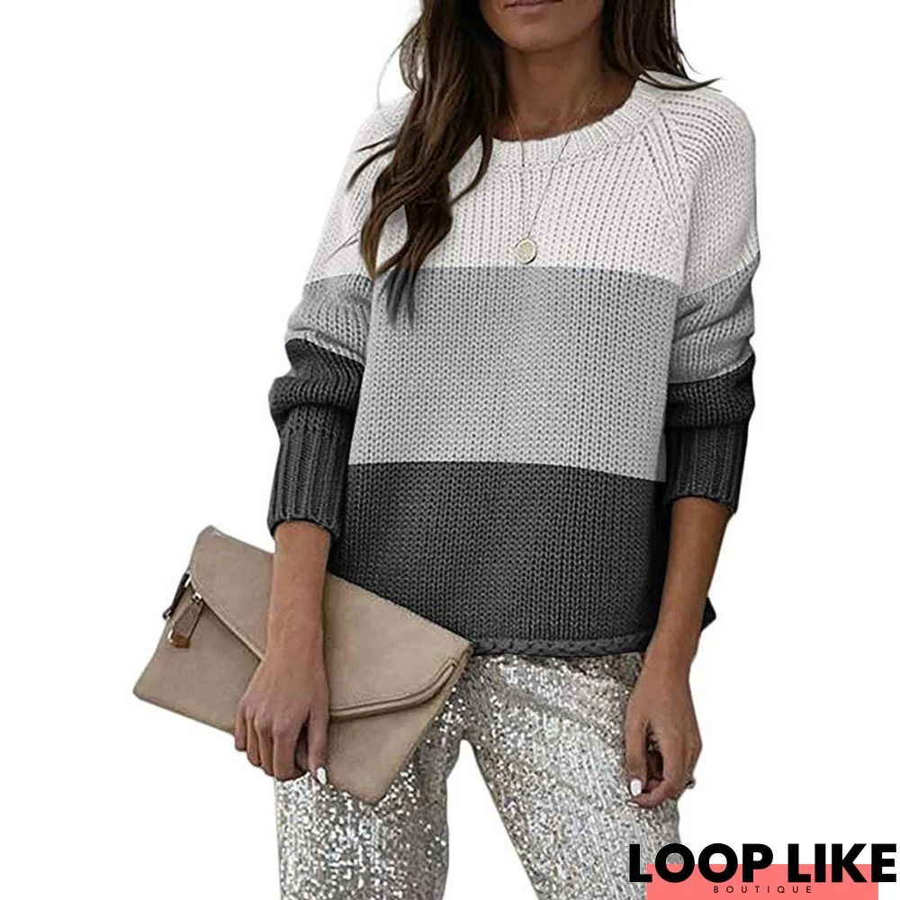 Round Neck Casual Bottoming Shirt Sweater