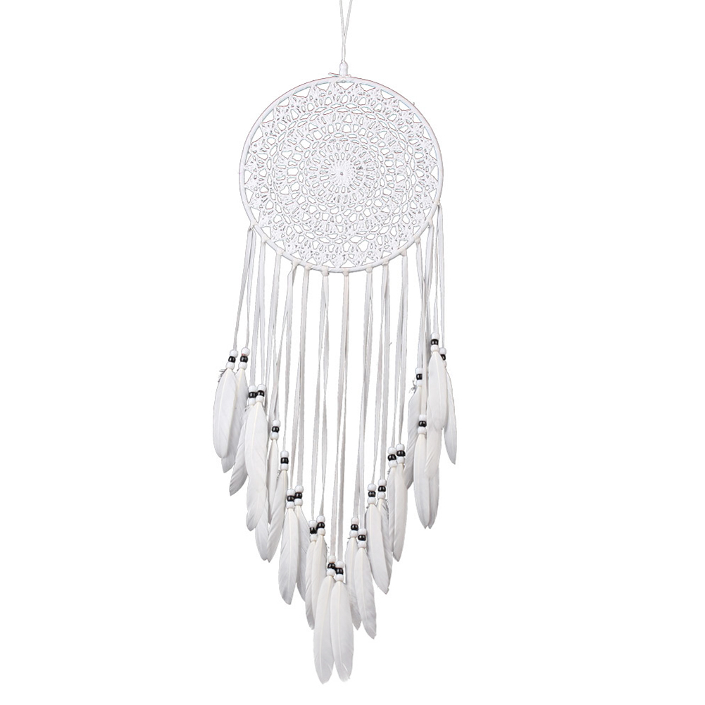 

White Decorative Pattern Dream Catcher Wall Hanging Home Car Decor Craft, 501 Original