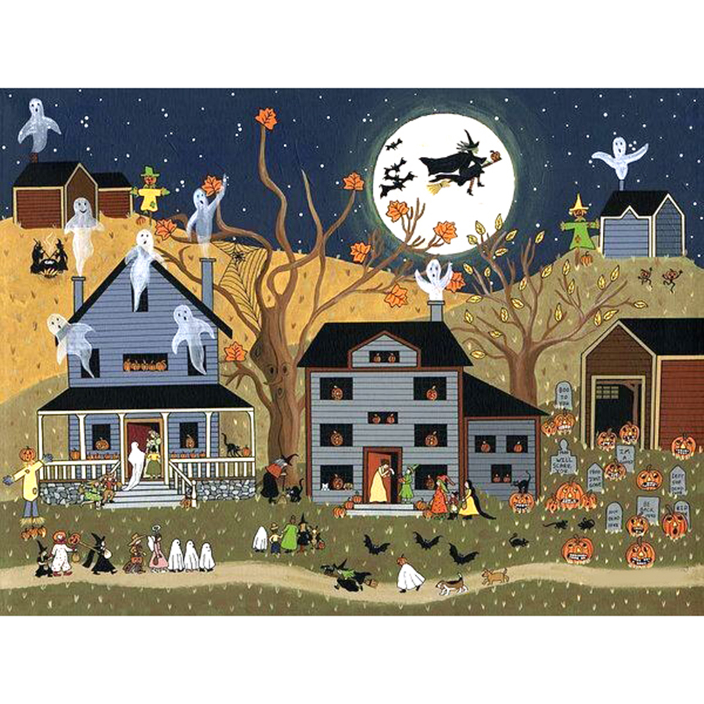 

Halloween - Round Drill Diamond Painting - 40*30CM, 501 Original