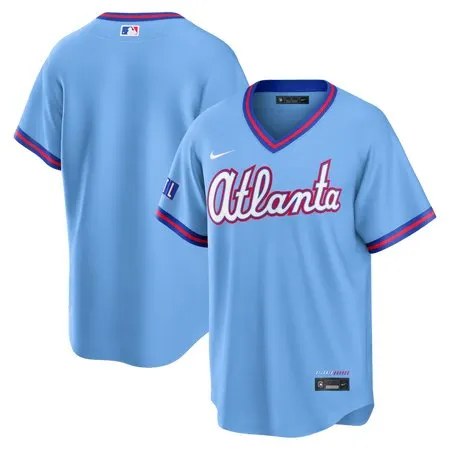 Men's Atlanta Braves Nike Powder Blue 2026 City Connect Stadium Jersey X7AF