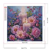 Diamond Painting -DIY Partial AB Round Drill Peony(45x45cm)