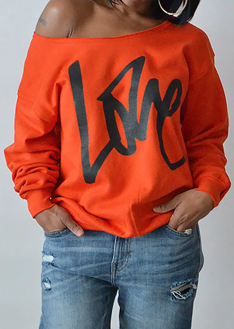 Plus size 5 XL love Women hoodies sweatershirt 2021 O Neck Fashion Couple streetwear Casual Trend Tops