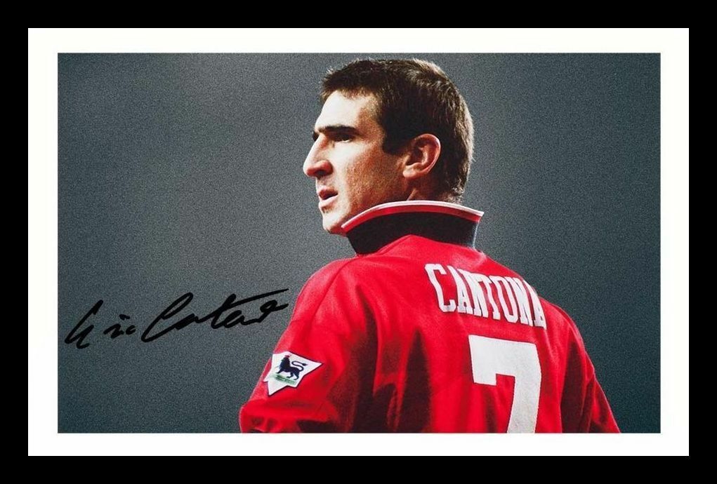 Eric Cantona - Manchester United Autograph Signed & Framed Photo Poster painting 2