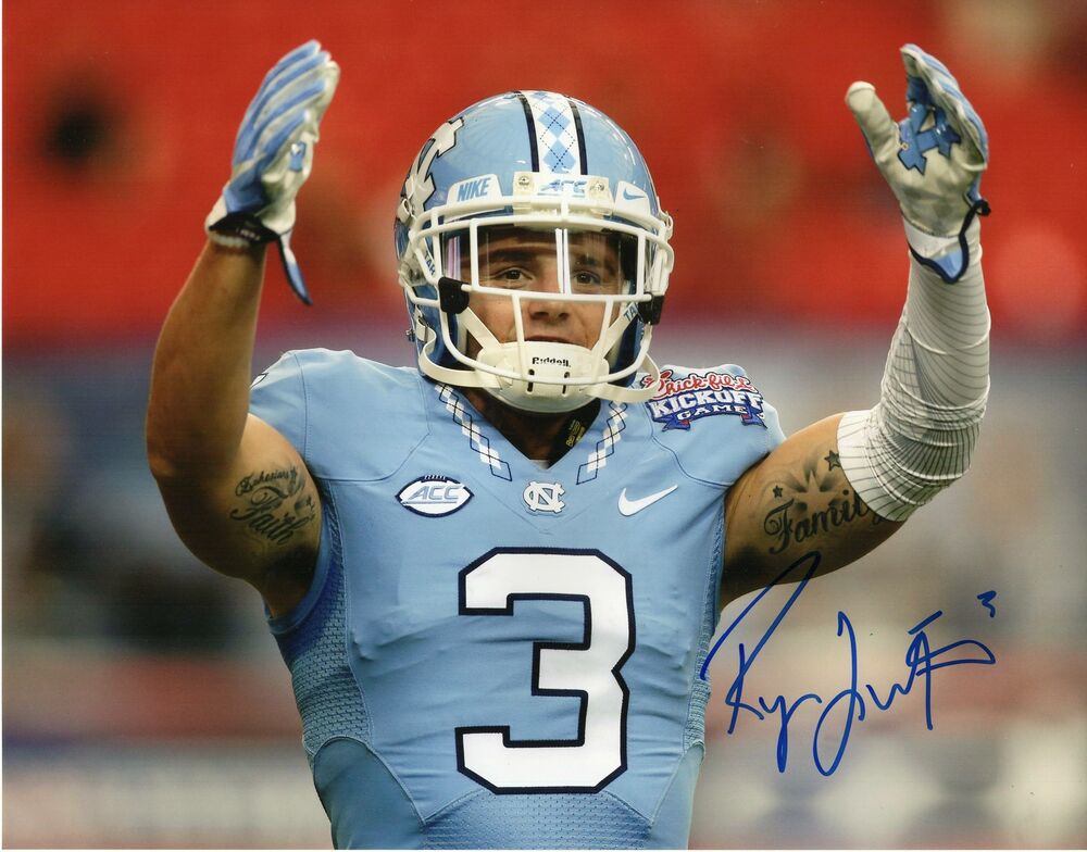 Ryan Switzer Autograph 11x14 Photo Poster painting NC Tar Heels Signed Zobie 2