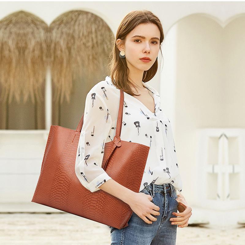 Fashion Snake Print Tote Bag