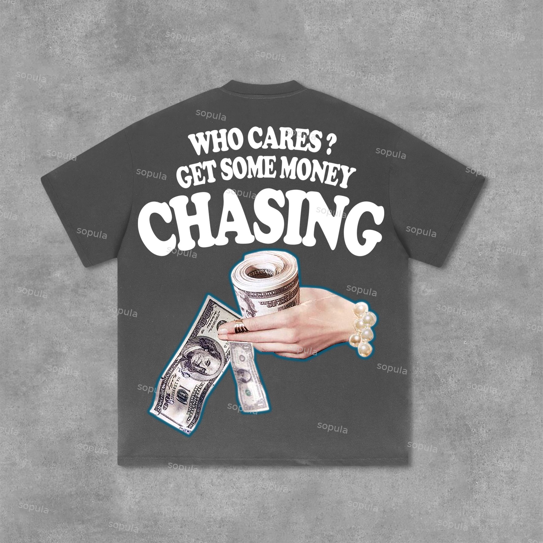 Sopula Chasing Money Graphic Print Cotton Street T-Shirt