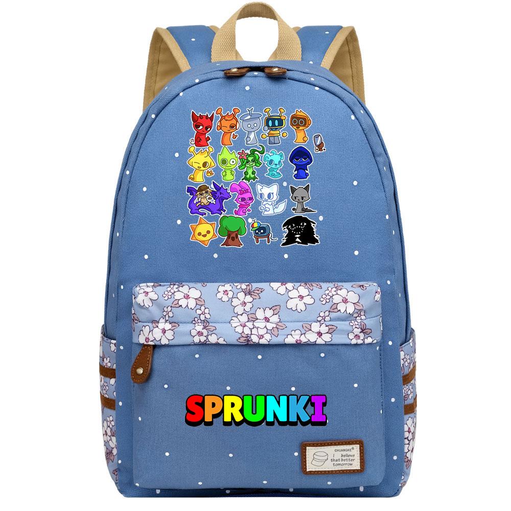 Mayoulove Sprunki Backpack Lightweight Design with Multiple Pockets for School Adventures-Mayoulove