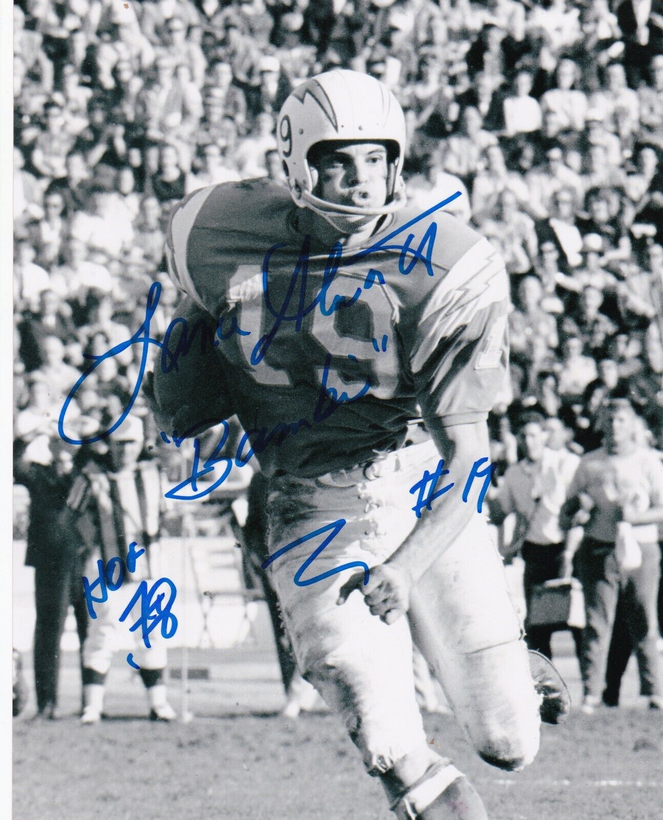 LANCE ALWORTH SAN DIEGO CHARGERS BAMBI